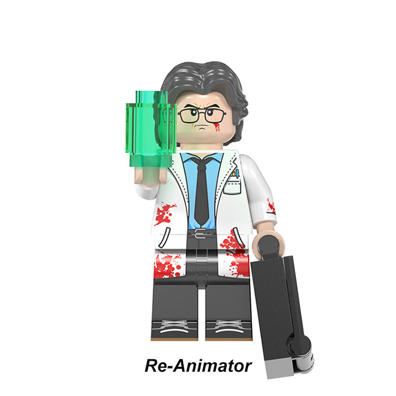 Re-Animator Herbert West Horror Movie LEGO-compatible minifigure | custom brick minifigures