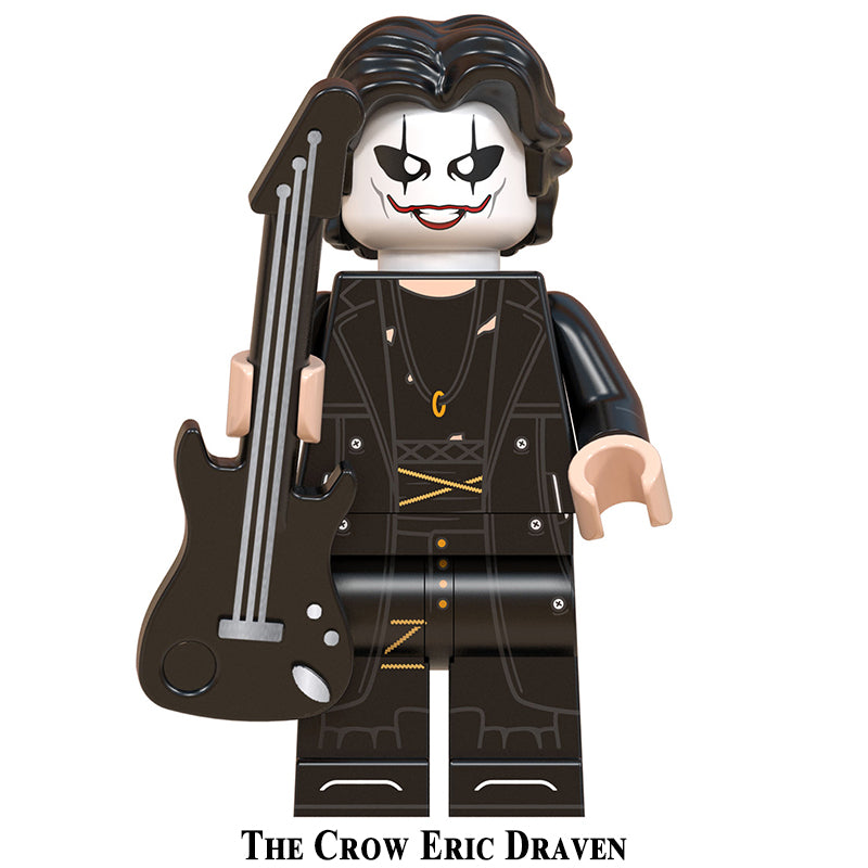 Horror Movie Eric Draven From The Crow, Lego-compatible Building Block Minifigures, 8 Pcs Collection