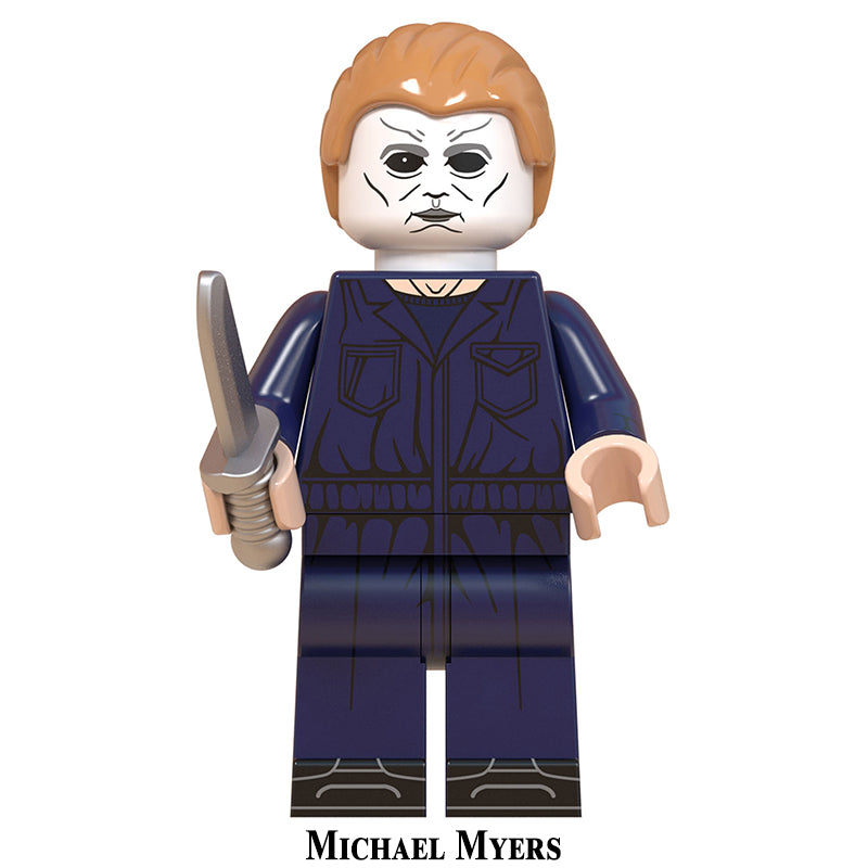 Horror Movie Michael Myers From Halloween, Lego-compatible Building Block Minifigures, 8 Pcs Collection