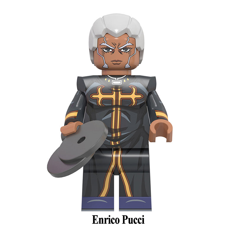 Enrico Pucci JoJo's Bizarre Adventure LEGO-compatible minifigure | custom brick minifigures