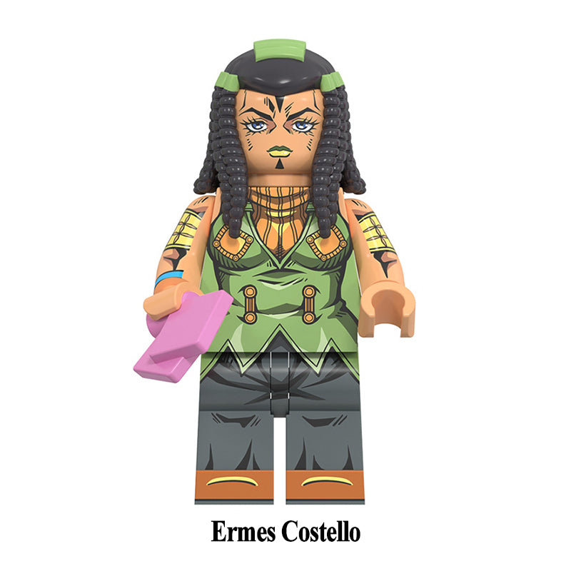 Ermes Costello JoJo's Bizarre Adventure LEGO-compatible minifigure | custom brick minifigures