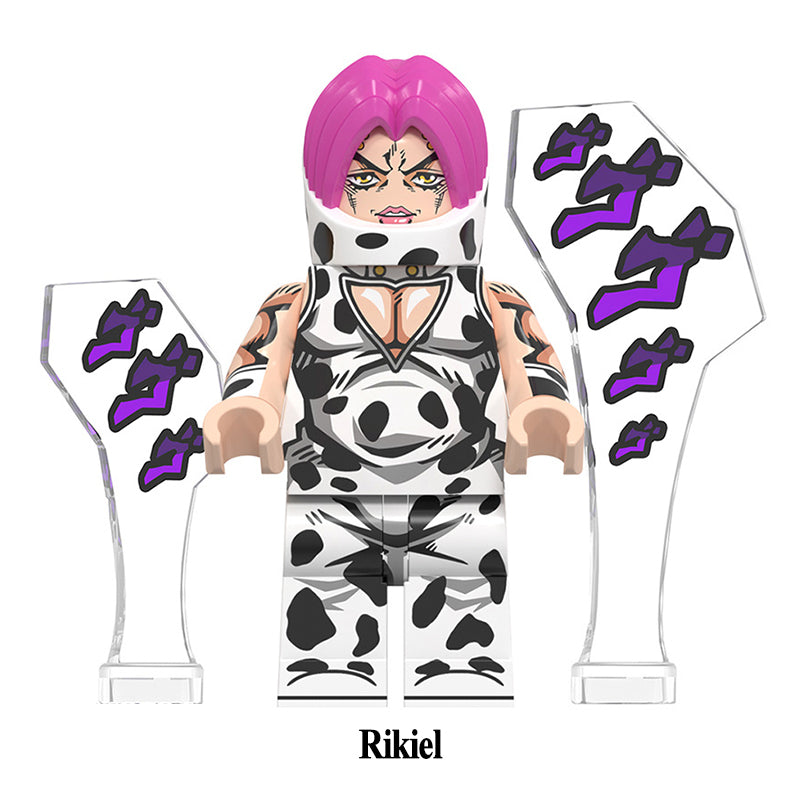 Rikiel JoJo's Bizarre Adventure LEGO-compatible minifigure | custom brick minifigures