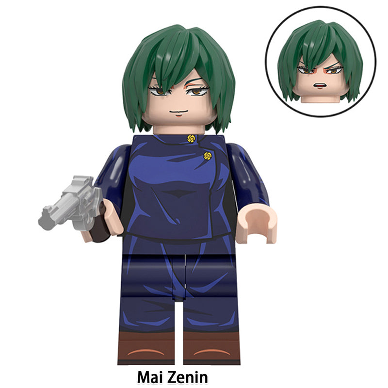 Mai Zenin Jjk LEGO-compatible minifigure | custom brick toy figure