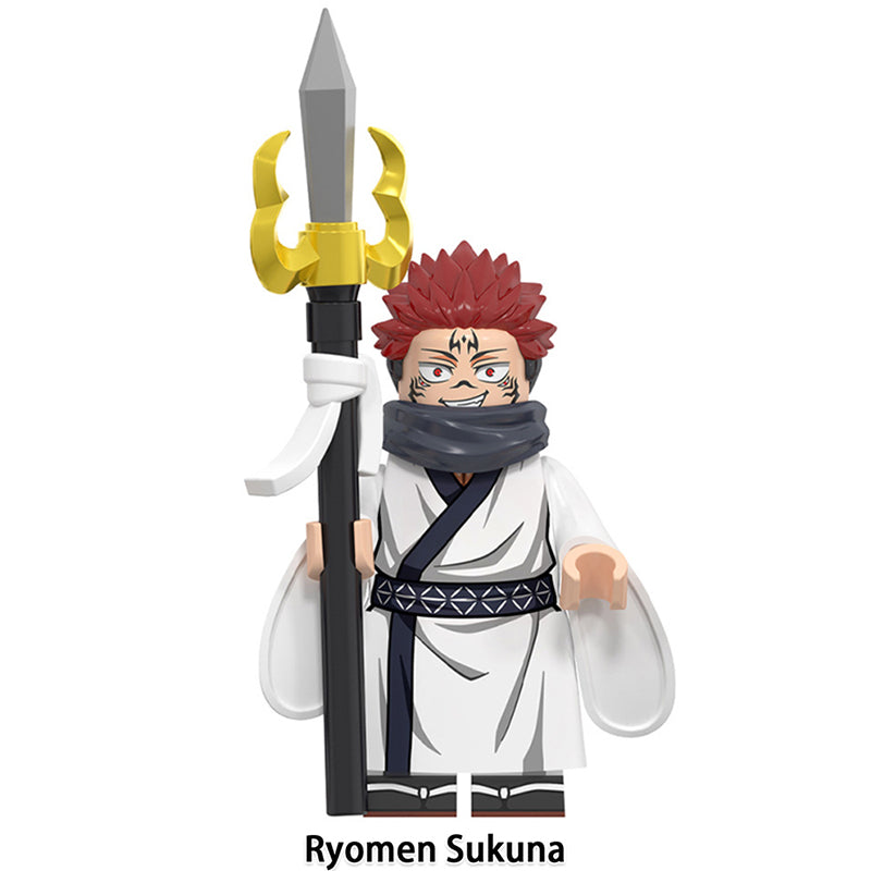 Ryomen Sukuna Jjk LEGO-compatible minifigure | custom brick toy figure