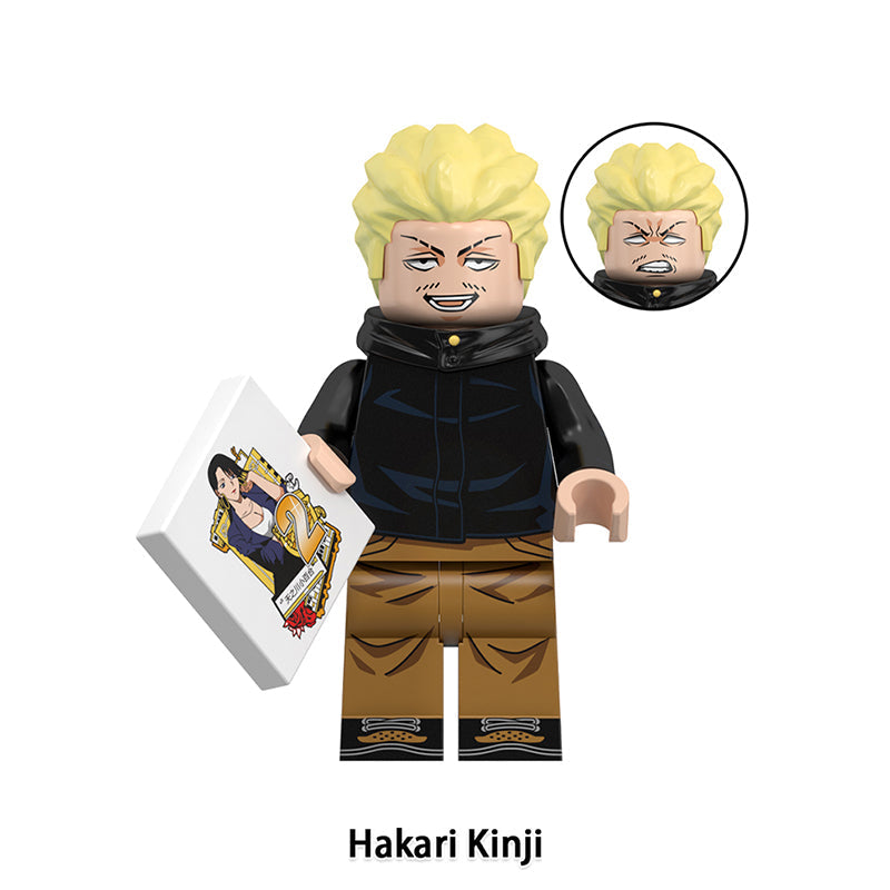 Kinji Hakari Jujutsu Kaisen LEGO-compatible minifigure | custom brick minifigures