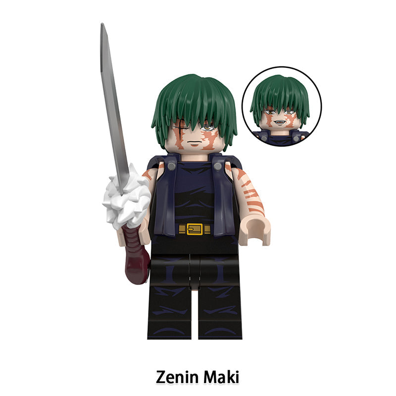 Maki Zenin Jujutsu Kaisen LEGO-compatible minifigure | custom brick minifigures