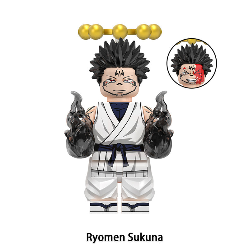 Ryomen Sukuna Jujutsu Kaisen LEGO-compatible minifigure | custom brick minifigures