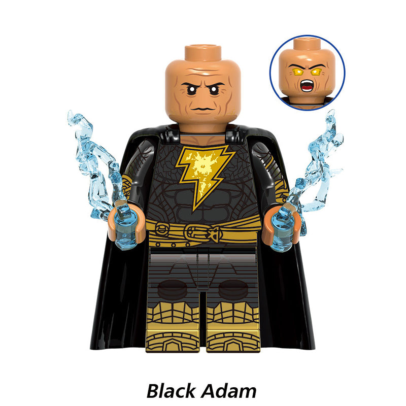 Justice Society Of America Dc Black Adam Variant, Lego-compatible Building Block Minifigures, 8 Pcs Collection