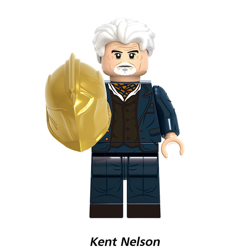 Justice Society Of America Dc Kent Nelson, Lego-compatible Building Block Minifigures, 8 Pcs Collection