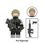 Aoi Kaguragi Kaiju No. 8 Defense Force LEGO-compatible minifigure | custom brick minifigures