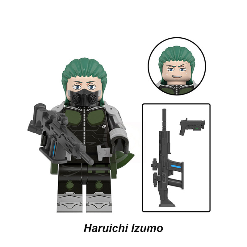 Haruichi Izumo Kaiju No. 8 Defense Force LEGO-compatible minifigure | custom brick minifigures