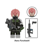 Iharu Furuhashi Kaiju No. 8 Defense Force LEGO-compatible minifigure | custom brick minifigures