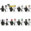 Kaiju No. 8 minifigure set Kafka Hibino, Kikoru Shinomiya, Mina Ashiro LEGO-compatible building block toys | 8-piece set