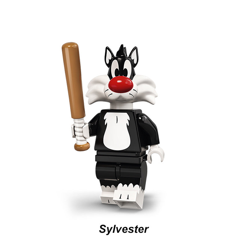 Sylvester the Cat Looney Tunes Classic LEGO-compatible minifigure | custom brick minifigures