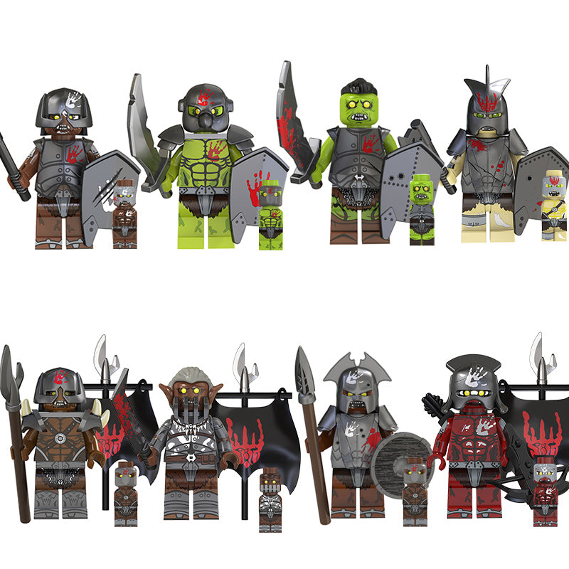 Lord Of The Rings Lotr Collection Series 2 8 Piece Custom Minifigure Set Group, Lego-compatible Building Block Minifigures