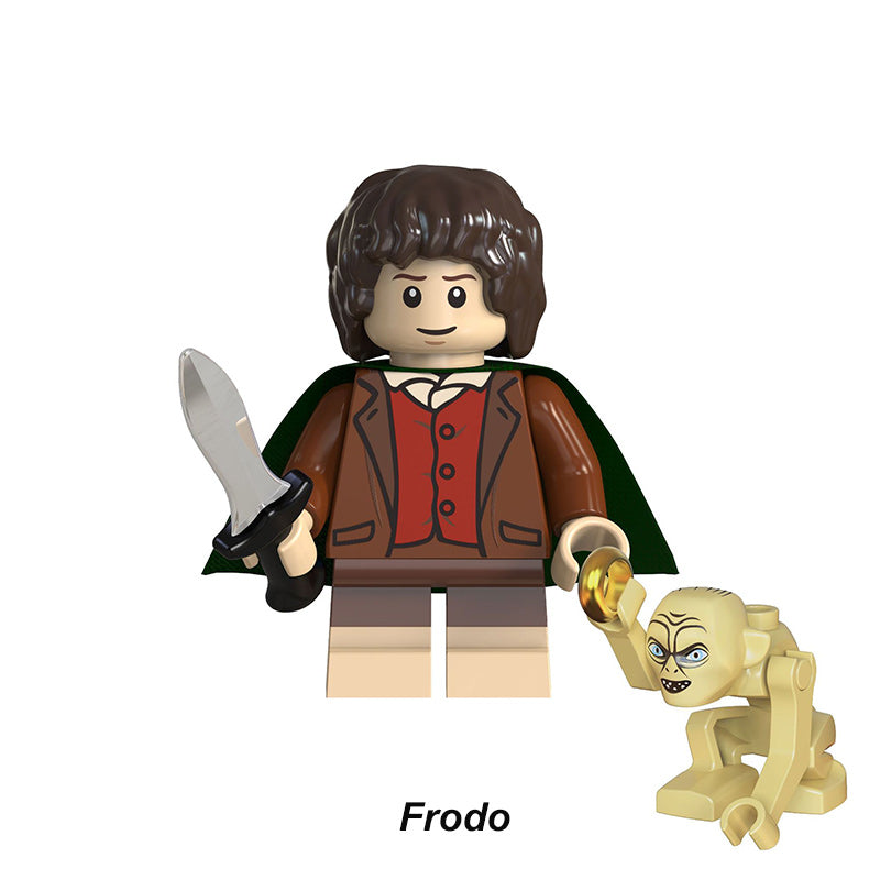 Lord Of The Rings Lotr Collection Series 3 8 Piece Custom Minifigure Set Frodo Baggins, Lego-compatible Building Block Minifigures