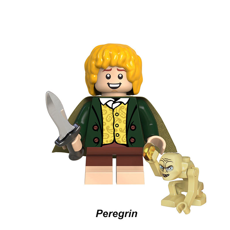 Lord Of The Rings Lotr Collection Series 3 8 Piece Custom Minifigure Set Pippin Took, Lego-compatible Building Block Minifigures