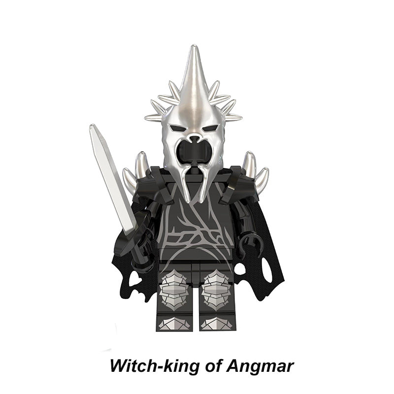 Lord Of The Rings Lotr Collection Series 3 8 Piece Custom Minifigure Set Witch King Of Angmar, Lego-compatible Building Block Minifigures