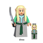 Lord Of The Rings Lotr Collection Series 4 8 Piece Custom Minifigure Set Vanyar Elf, Lego-compatible Building Block Minifigures