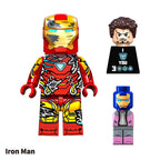 Marvel Avengers Battle Damaged Iron Man Fb8E753D C586 49Cd Bf9B 1B9805E9F5A5, Lego-compatible Building Block Minifigures, 8 Pcs Collection