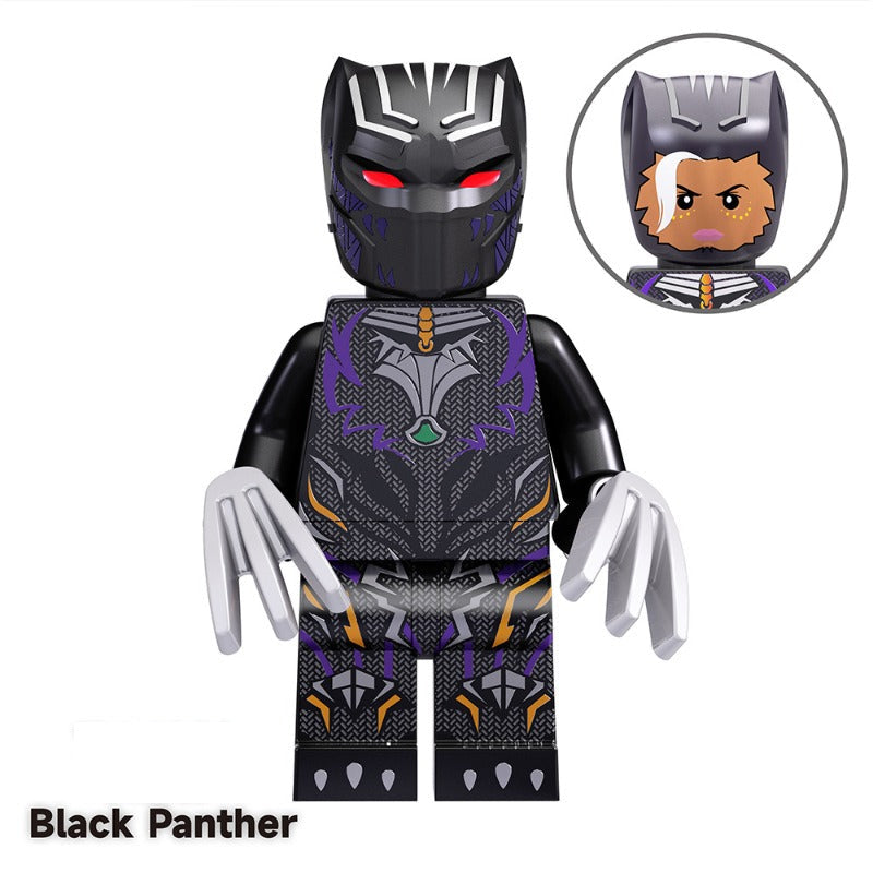 Marvel Avengers Black Panther 95Ac54Ae 4A80 4E29 Bb1A E6Cea112B9Cd, Lego-compatible Building Block Minifigures, 8 Pcs Collection