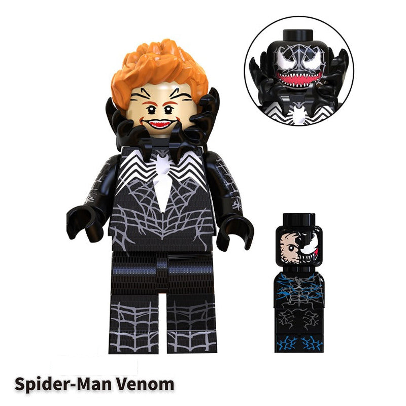 Marvel Avengers Spider Man Venom 1Fed45A0 6Acb 4055 8Ec7 D977Bbf26D83, Lego-compatible Building Block Minifigures, 8 Pcs Collection