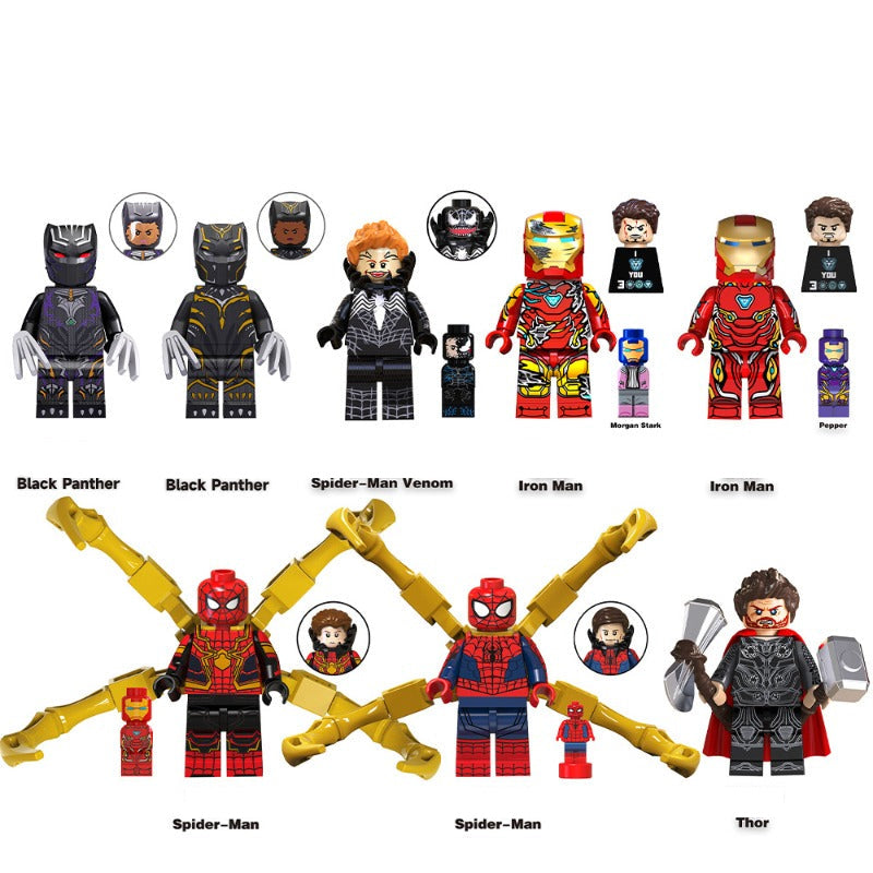Marvel Avengers  Bf265D27 F8Dd 491A 9Efb Ac65432F5688, Lego-compatible Building Block Minifigures, 8 Pcs Collection