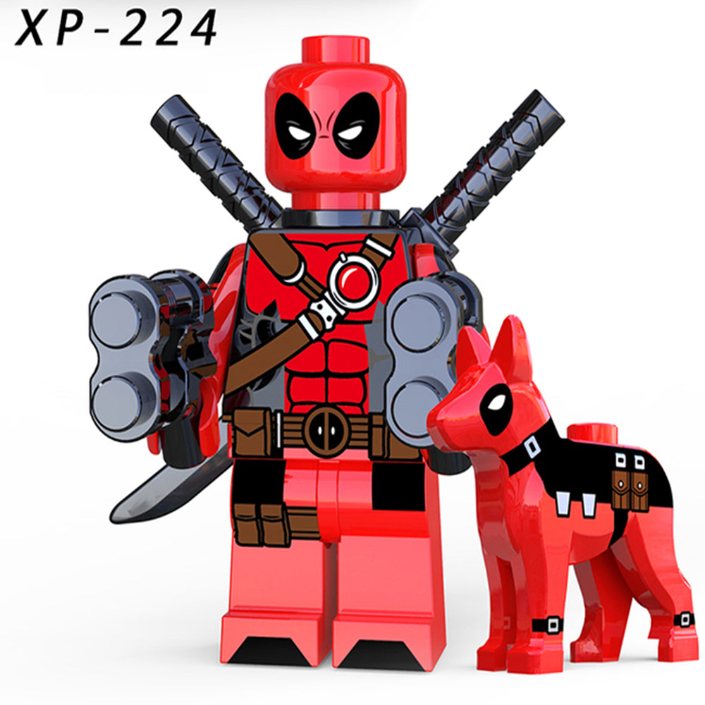 Deadpool Superheroes LEGO-compatible minifigure | custom brick minifigures