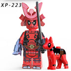 Samurai Deadpool Superheroes LEGO-compatible minifigure | custom brick minifigures