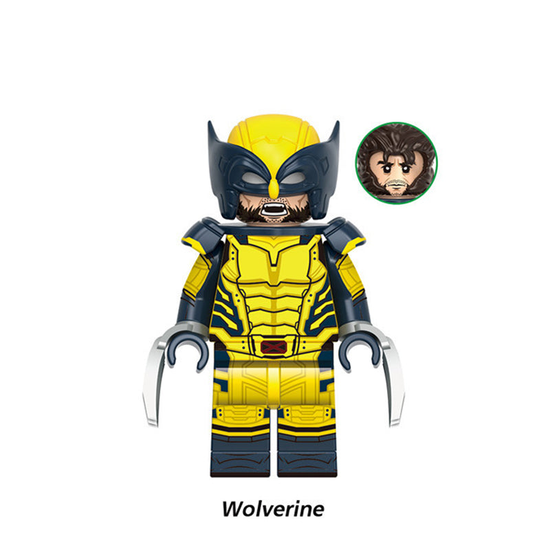 Classic Wolverine Yellow Suit Marvel Universe LEGO-compatible minifigure | custom brick minifigures