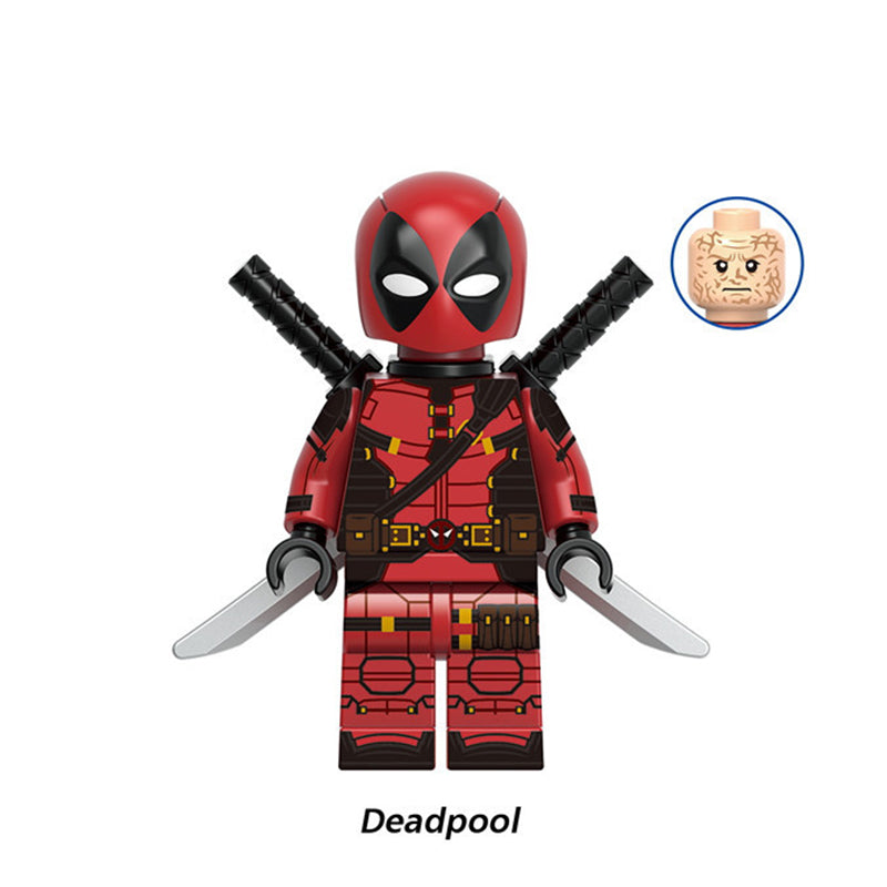 Deadpool Wade Wilson Marvel Universe LEGO-compatible minifigure | custom brick minifigures