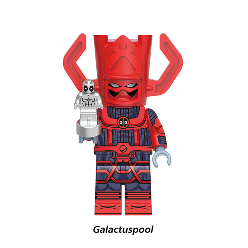 Galactipool Deadpool Variant Marvel Universe LEGO-compatible minifigure | custom brick minifigures