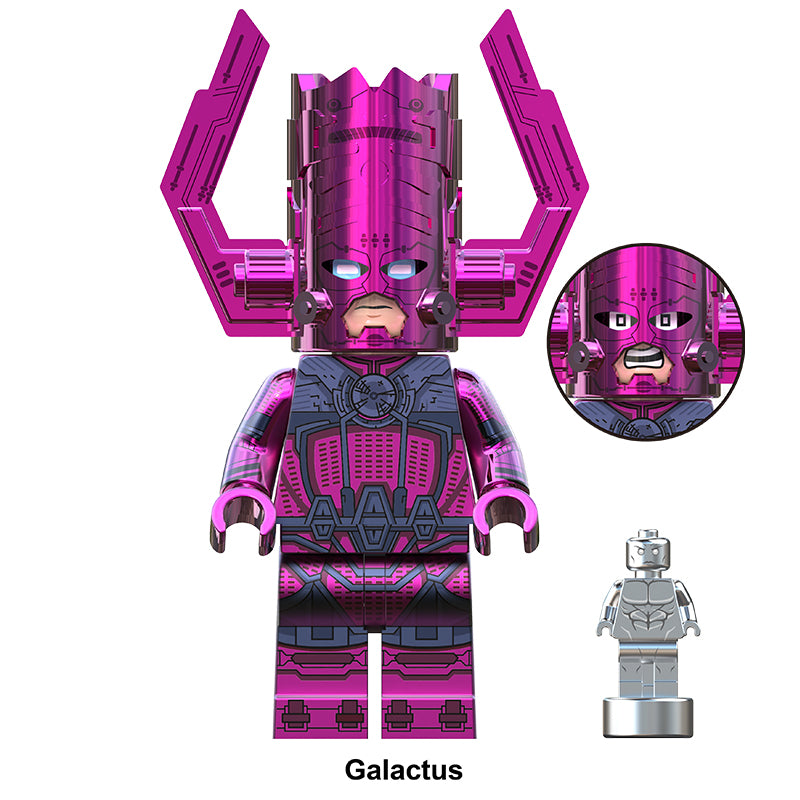Marvel Fantastic Four Galactus, Lego-compatible Building Block Minifigures, 10 Pcs Collection