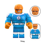 Marvel Fantastic Four Thing Fantastic Four Uniforms, Lego-compatible Building Block Minifigures, 10 Pcs Collection
