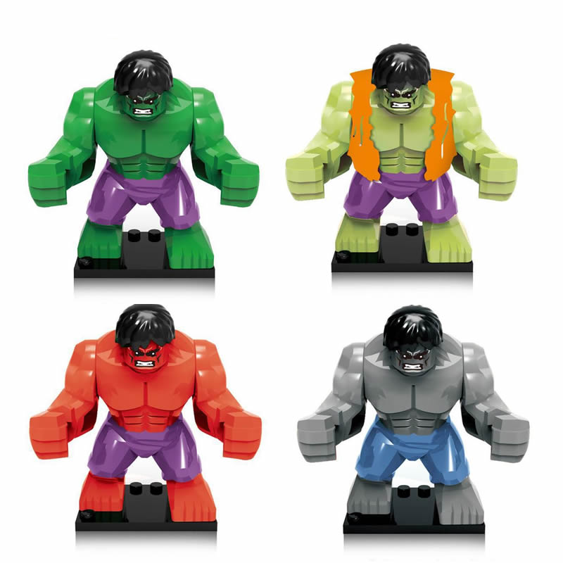 Superheroes minifigure set Hulk Known LEGO-compatible building block toys | 1-piece set