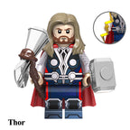 Marvel Thor Known As Short Hair, Lego-compatible Building Block Minifigures, 8 Pcs Collection