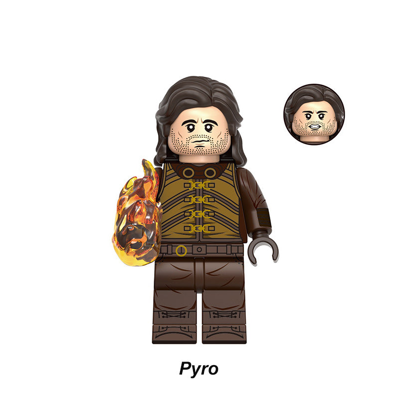 Pyro Superheroes LEGO-compatible minifigure | custom brick minifigures