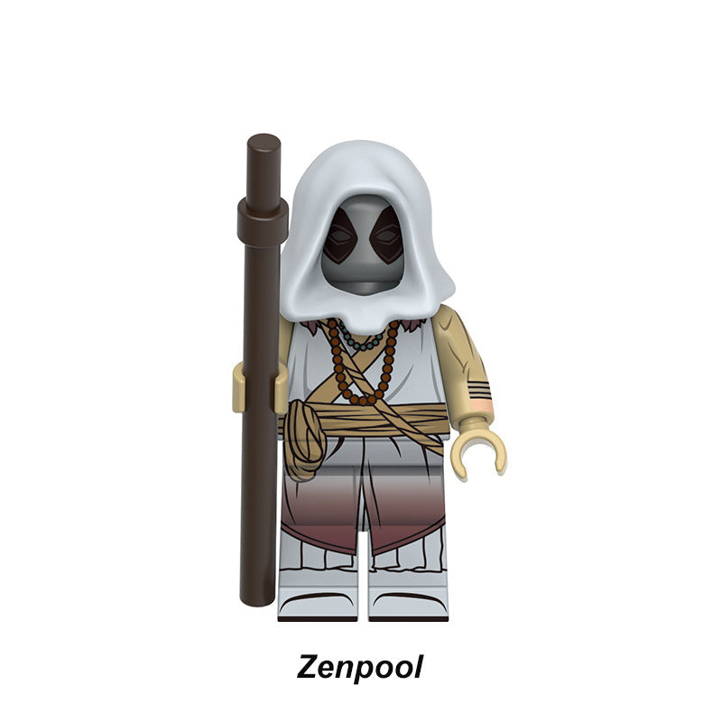 Zenpool Superheroes LEGO-compatible minifigure | custom brick minifigures