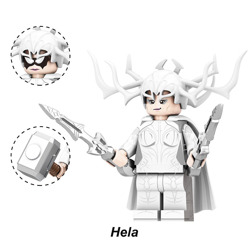Marvel Hela 2, Lego-compatible Building Block Minifigures, 10 Pcs Collection