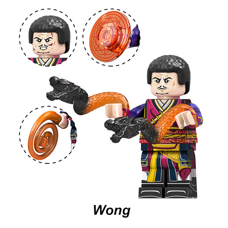 Marvel Wong, Lego-compatible Building Block Minifigures, 10 Pcs Collection