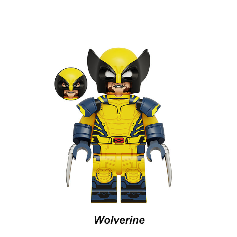 Logan Wolverine Brown Suit Marvel LEGO-compatible minifigure | custom brick minifigures