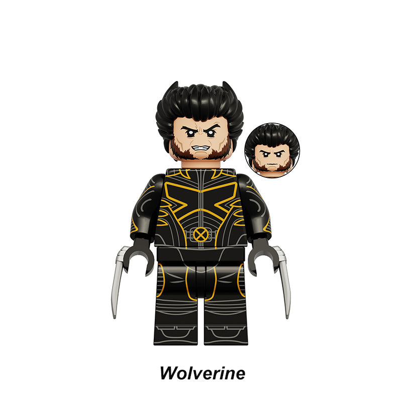 Logan Wolverine X-Force Classic LEGO-compatible minifigure | custom brick minifigures