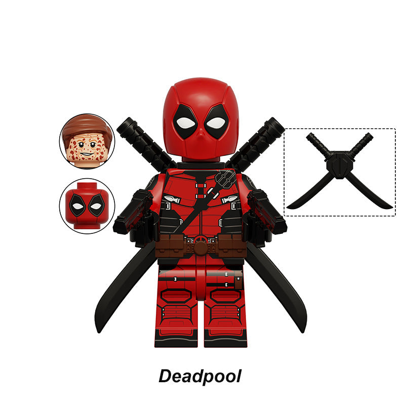 Wade Wilson Deadpool X-Force LEGO-compatible minifigure | custom brick minifigures