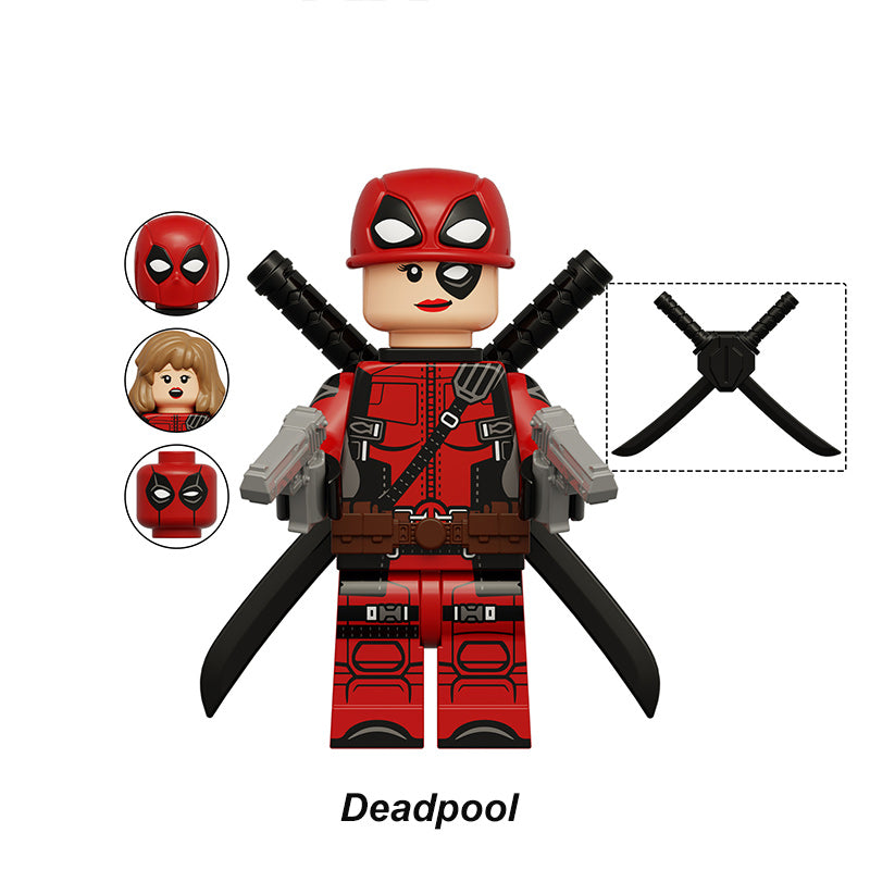 Wanda Wilson Lady Deadpool LEGO-compatible minifigure | custom brick minifigures