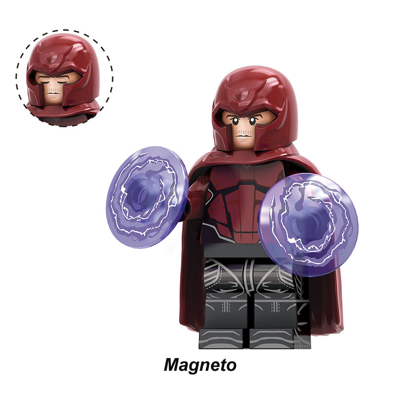 Marvel Moon Knight Magneto, Lego-compatible Building Block Minifigures, 10 Pcs Collection