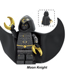 Marvel Moon Knight Moon Knight Black Suit 2, Lego-compatible Building Block Minifigures, 10 Pcs Collection