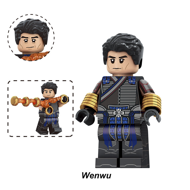 Marvel Moon Knight Wenwu, Lego-compatible Building Block Minifigures, 10 Pcs Collection