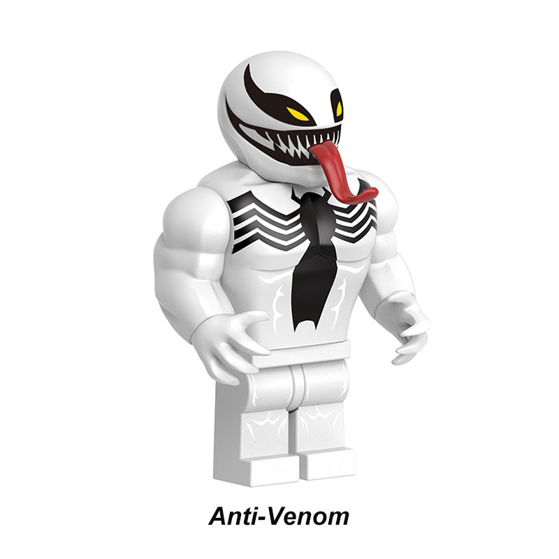 Marvel Symbiote Anti Venom 2, Lego-compatible Building Block Minifigures, 6 Pcs Collection