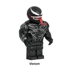 Marvel Symbiote Venom, Lego-compatible Building Block Minifigures, 6 Pcs Collection