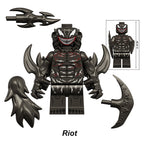 Marvel Symbiote Riot, Lego-compatible Building Block Minifigures, 6 Pcs Collection